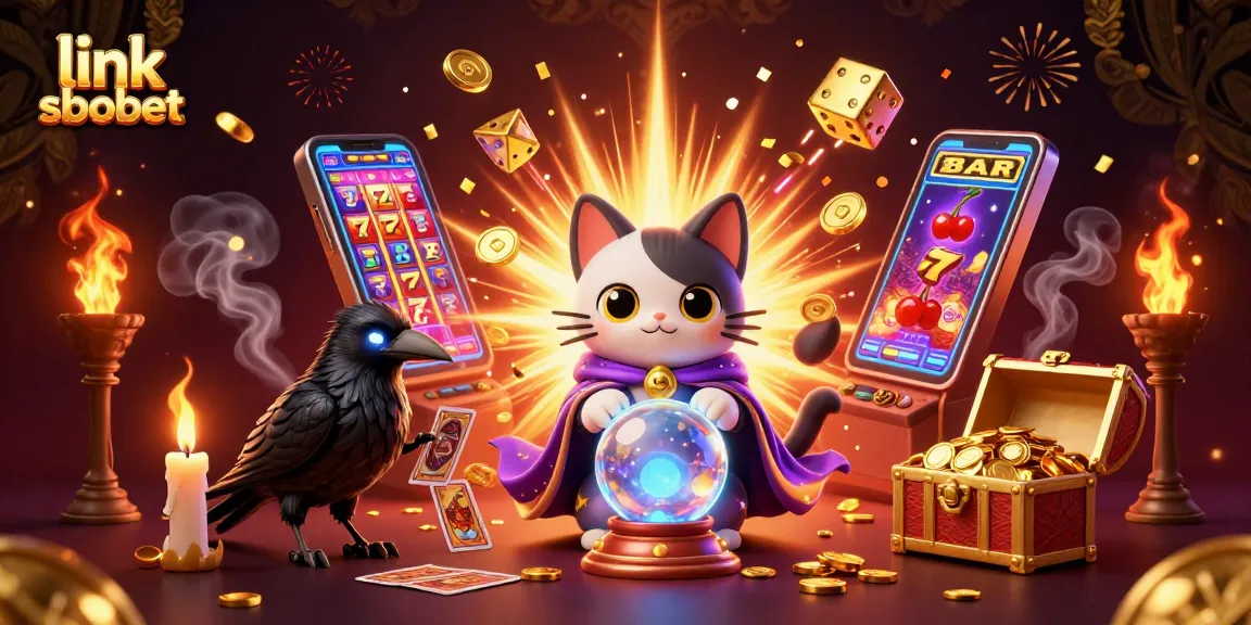 Experience thrilling gameplay with link sbobet in an electrifying casino adventure scene bursting with excitement!