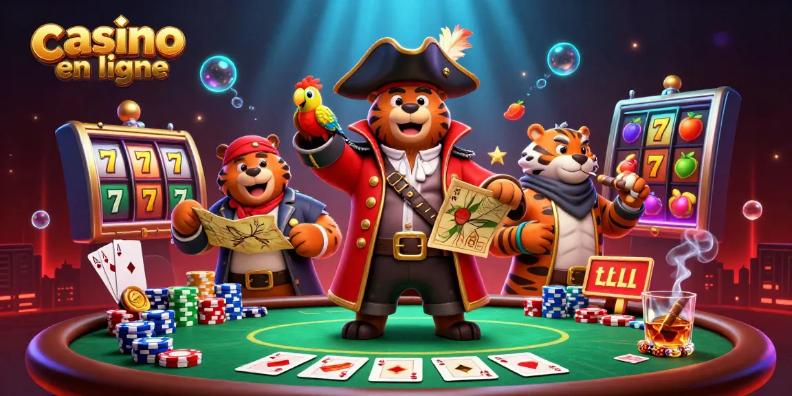 Jouez au casino en ligne avec des personnages audacieux dans une scène captivante.