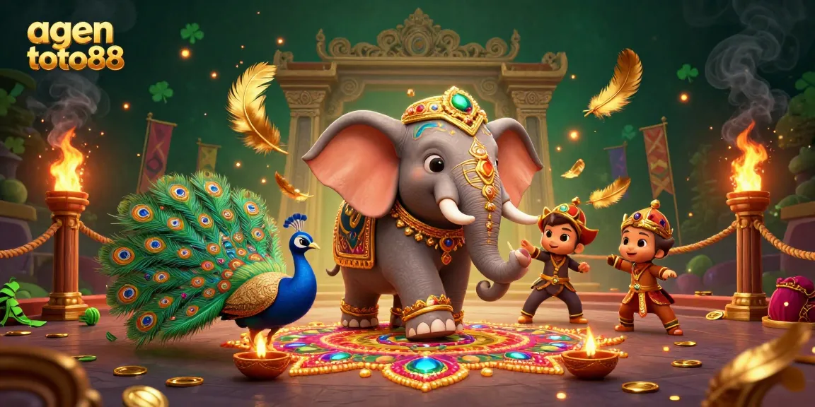 Engage with the vibrant world of agen toto88 slots amidst an exciting casino atmosphere featuring rich golden elements.