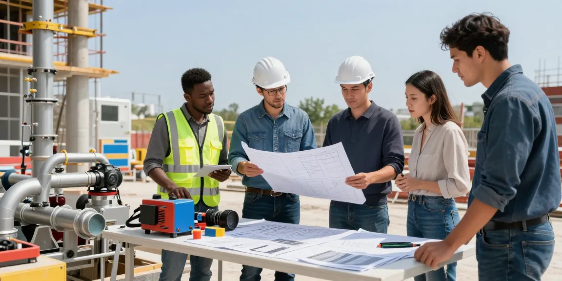 David Vepraskas Atlanta leading a specialized engineering team at a construction site, showcasing advanced plumbing solutions.