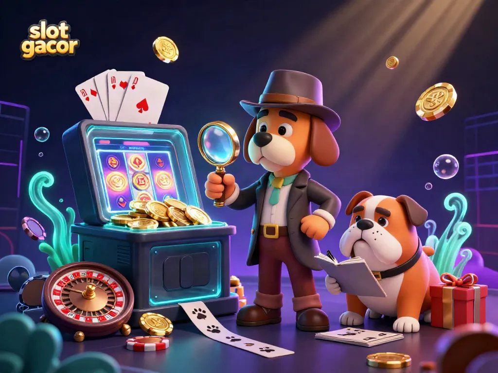 Karakter slot gacor mengungkap petunjuk koin poker emas di dunia permainan slot yang penuh visual menarik.