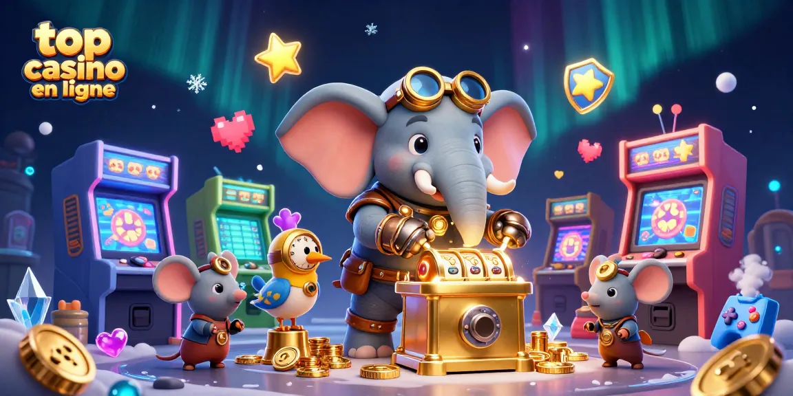 Obtenez votre expérience au top casino en ligne avec notre illustration d'une machine à sous animée.