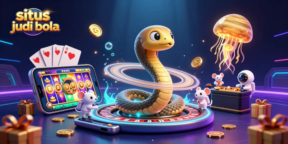 Engage with situs judi bola through an exciting cosmic roulette scene showcasing betting action.