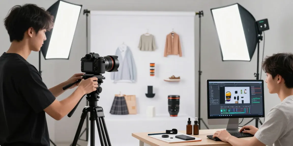 Services photographiques ecommerce pour présenter les produits en studio professionnel.
