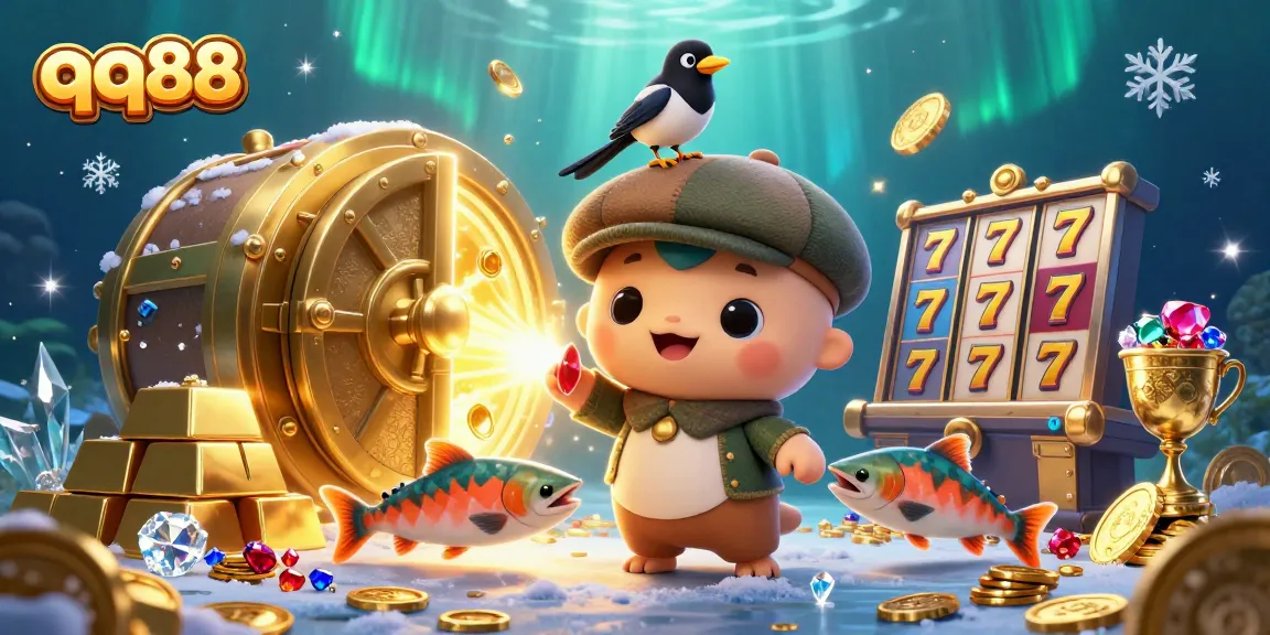 Experience the excitement of qq88 while exploring a vibrant casino-themed underwater world.
