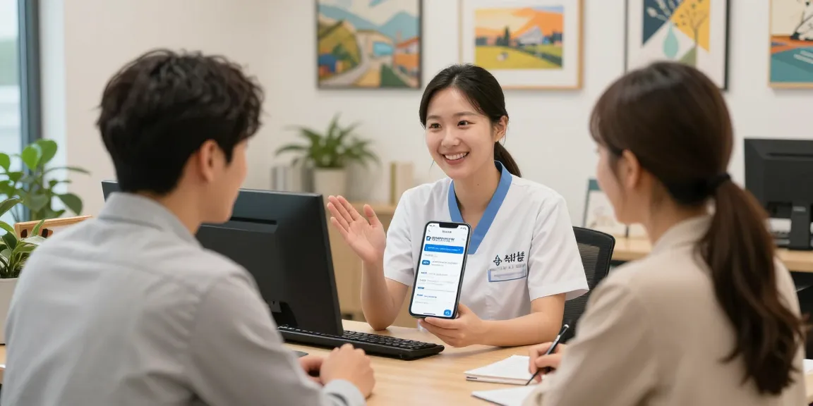 Trusted 순천op service with professional consultant assisting a local client in a community-focused setting.