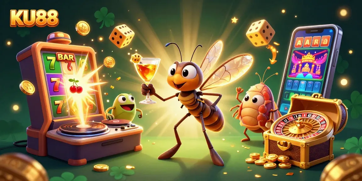 Engage with KU88's dynamic casino experience featuring captivating characters, coin jackpots, and playful gaming elements.