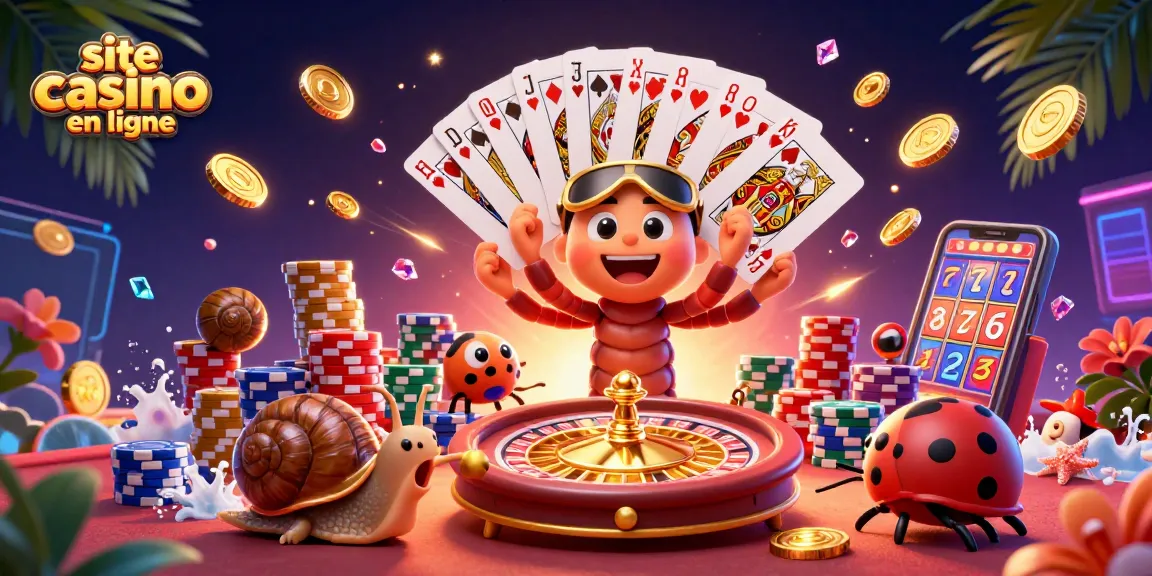 Jouez sur un site casino en ligne avec un croupier millipède et une ambiance dynamique.