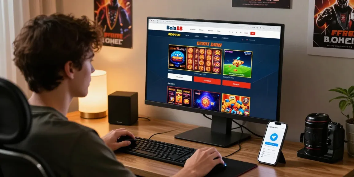 Engaged player withdrawing funds from the Withdraw Bola88 interface on a modern desktop setup.