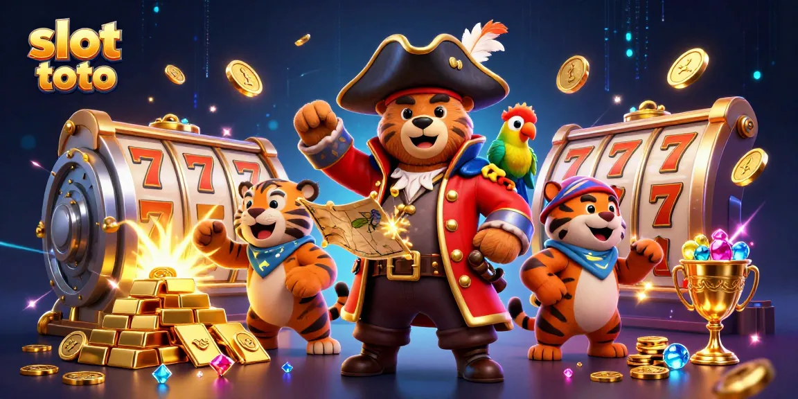 Experience the excitement of slot toto with treasure-filled adventures in this dynamic casino scene.