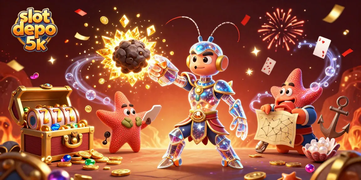 Experience exciting gameplay with slot depo 5k as the galactic samurai battles asteroids for golden rewards.