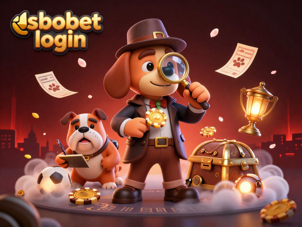 Experience sbobet login with sports betting excitement as a detective uncovers clues in a dynamic 3D scene.