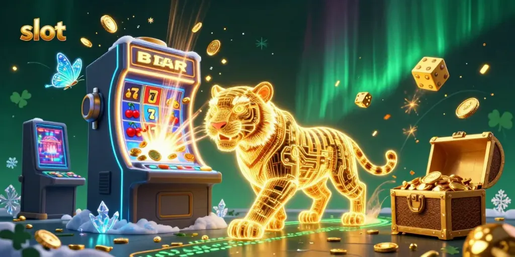 Menangkan slot dengan jackpot di dunia kasino digital yang dipenuhi kucing emas dan simbol keberuntungan.