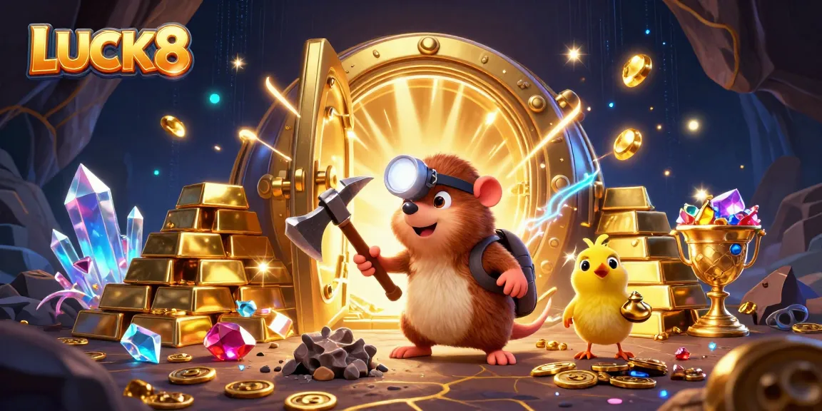 LUCK8 enhances player experience with exciting treasure wins in a vibrant 3D casino adventure.