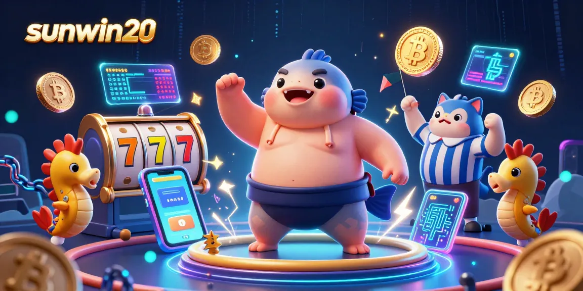 Experience slot gaming excitement with sunwin20 featuring a thrilling underwater scene of characters.