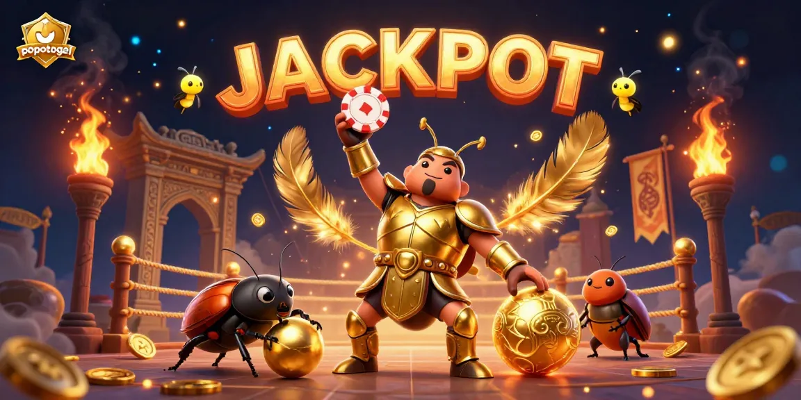 Experience excitement at popotogel as the beetle champions celebrate a massive casino jackpot victory.