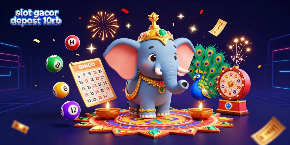 Engage in winning strategies for slot gacor deposit 10rb with vibrant characters and casino elements.