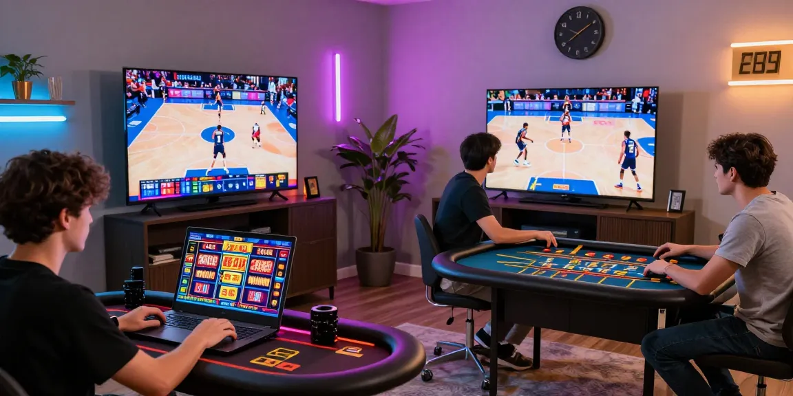 Engaging 鉅城 online gaming scene with players at slots, sports betting, and live dealers.