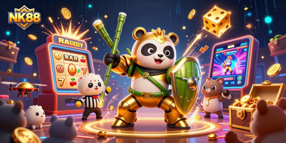 Experience thrilling gameplay at NK88 with exciting slots and vibrant casino elements.