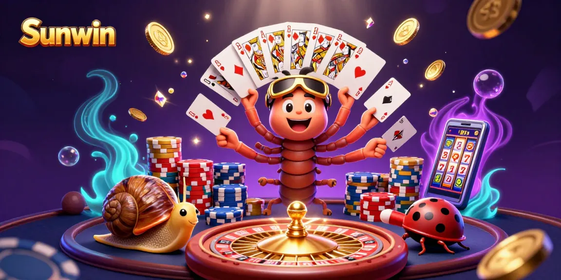 Experience thrilling gameplay at Sunwin with vibrant 3D casino elements and dynamic characters.