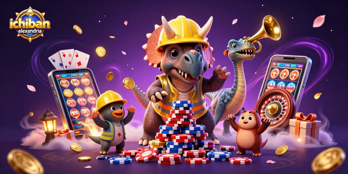 ichibanalexandria merayakan kemenangan dengan ilustrasi slot 3D yang dinamis dan penuh warna