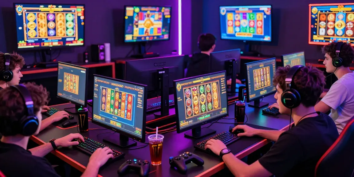 Players enjoying colorful playbook88 links in an engaging online gaming setup.