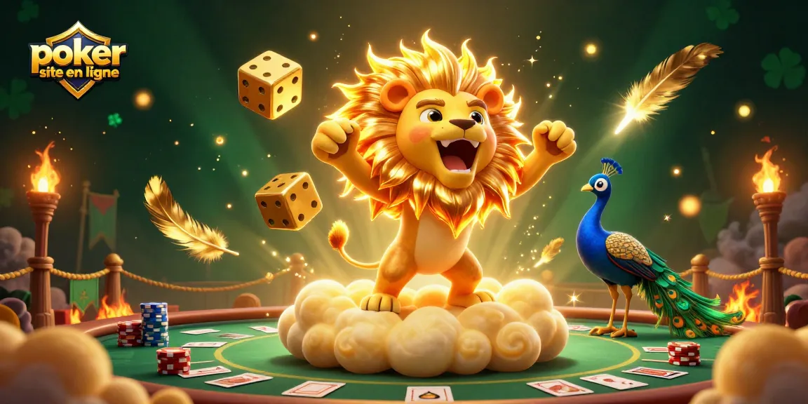 Jouez de manière stratégique sur un site de poker en ligne avec des personnages 3D captivants.